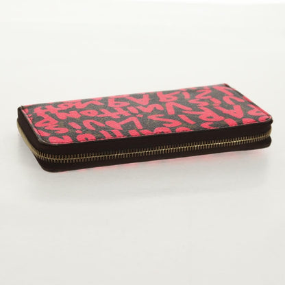 Louis Vuitton Zippy Wallet NM Monogram Graffiti, PINK, CANVAS, Wallets