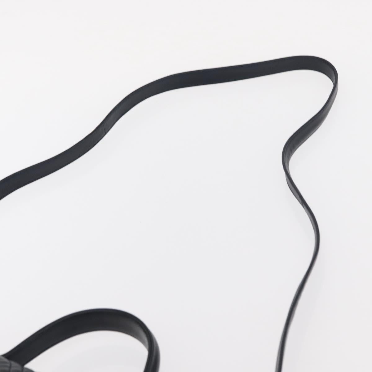 Bally Vintage Handbag Quilted Leather, NAVY, LEATHER, Handbag