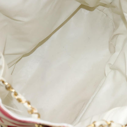 Chanel Chain Shoulder Bag Canvas, RED, CANVAS, Shoulder bag