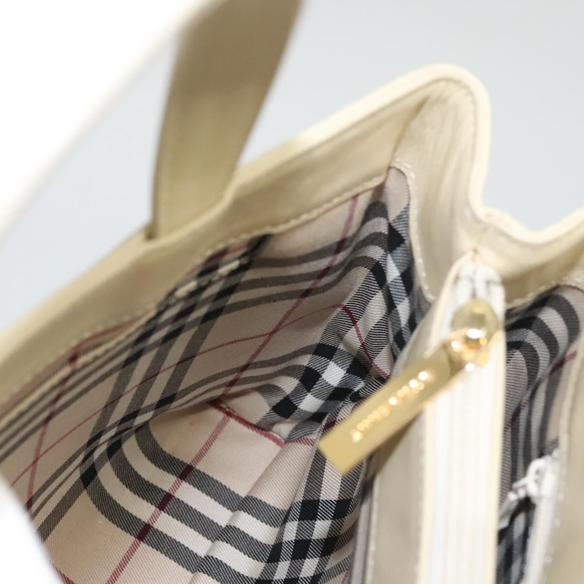 Burberry Vintage Handbag Leather, BEIGE, LEATHER, Handbag