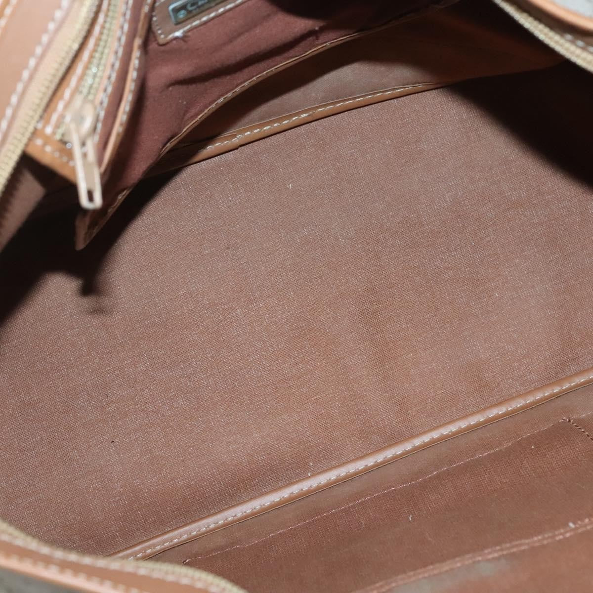 Christian Dior Front Pocket Convertible Tote Canvas, BEIGE, CANVAS, Tote bag