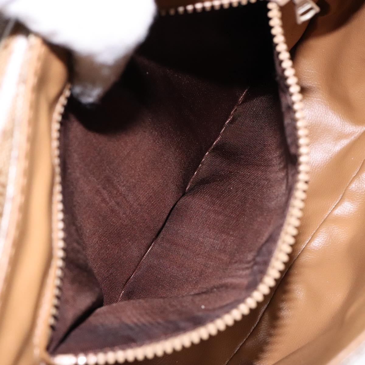 Celine Macadam Shoulder Bag PVC Leather, BEIGE, CANVAS, Shoulder bag