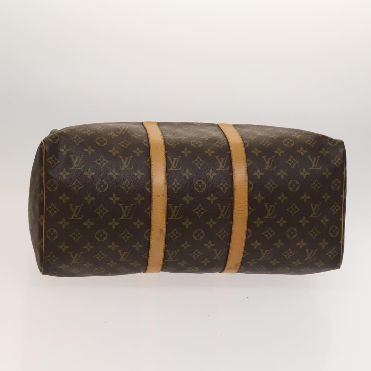 Louis Vuitton Keepall Bag Monogram Canvas, BROWN, CANVAS, Travel bag