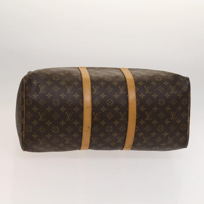 Louis Vuitton Keepall Bag Monogram Canvas, BROWN, CANVAS, Travel bag