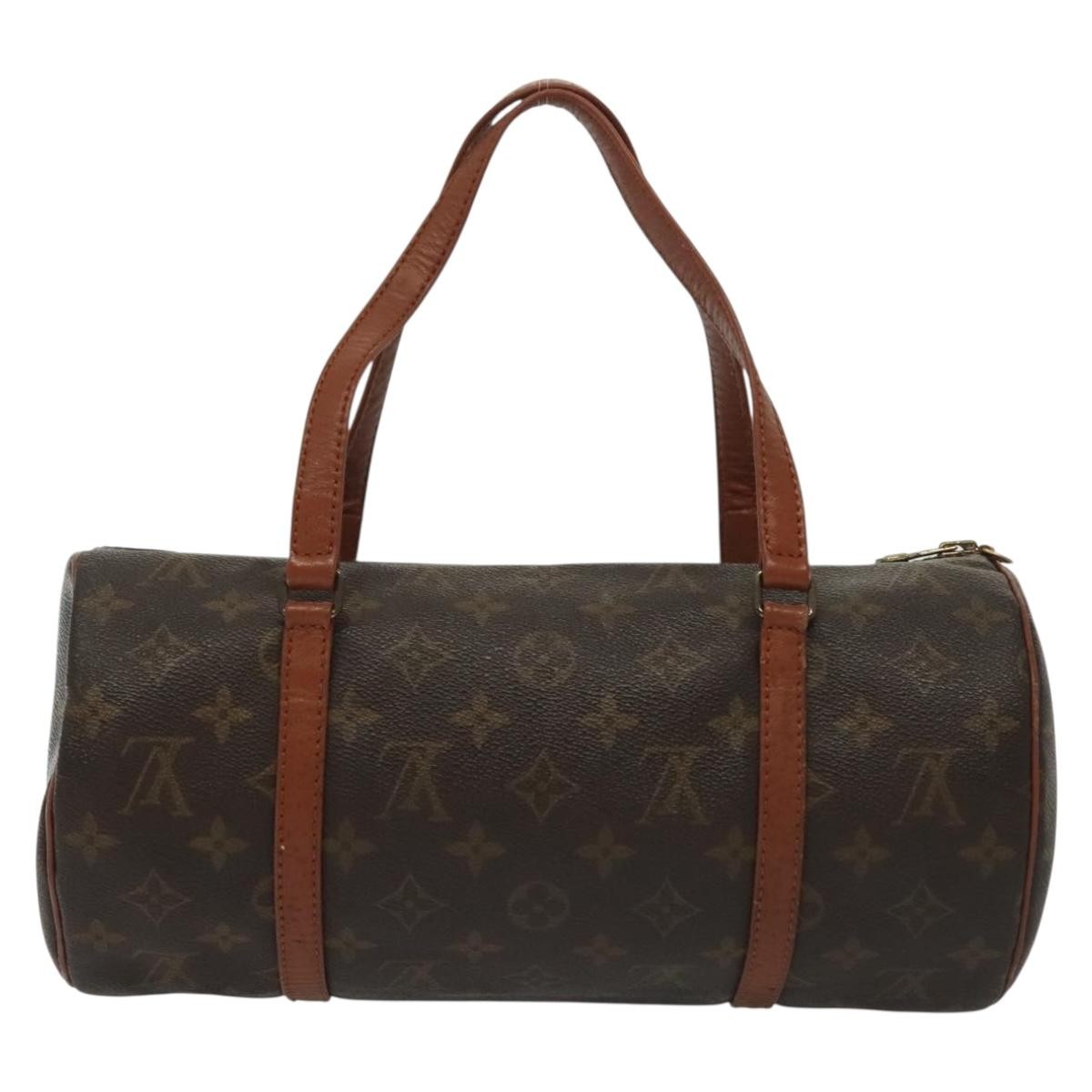 Louis Vuitton Papillon Handbag Monogram Canvas, BROWN, CANVAS, Handbag