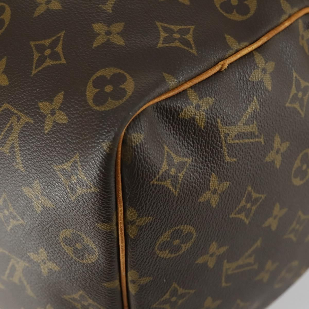 Louis Vuitton Keepall Bag Monogram Canvas, BROWN, CANVAS, Travel bag