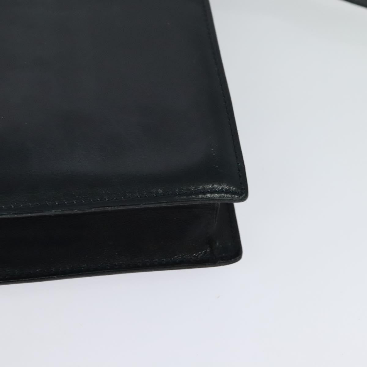 Celine Envelope Shoulder Bag Leather, NAVY, LEATHER, Shoulder bag