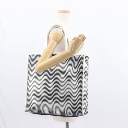 Chanel Vintage CC Tote Canvas, WHITE, CANVAS, Tote bag