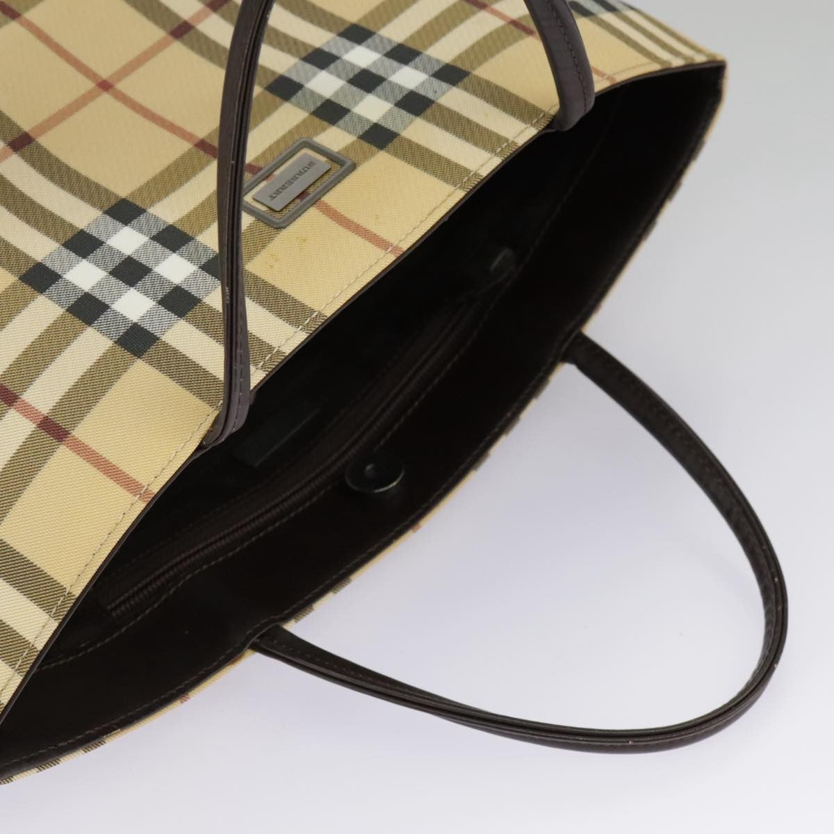 Burberry Nova Check Tote canvas check pattern, BEIGE, CANVAS, Tote bag