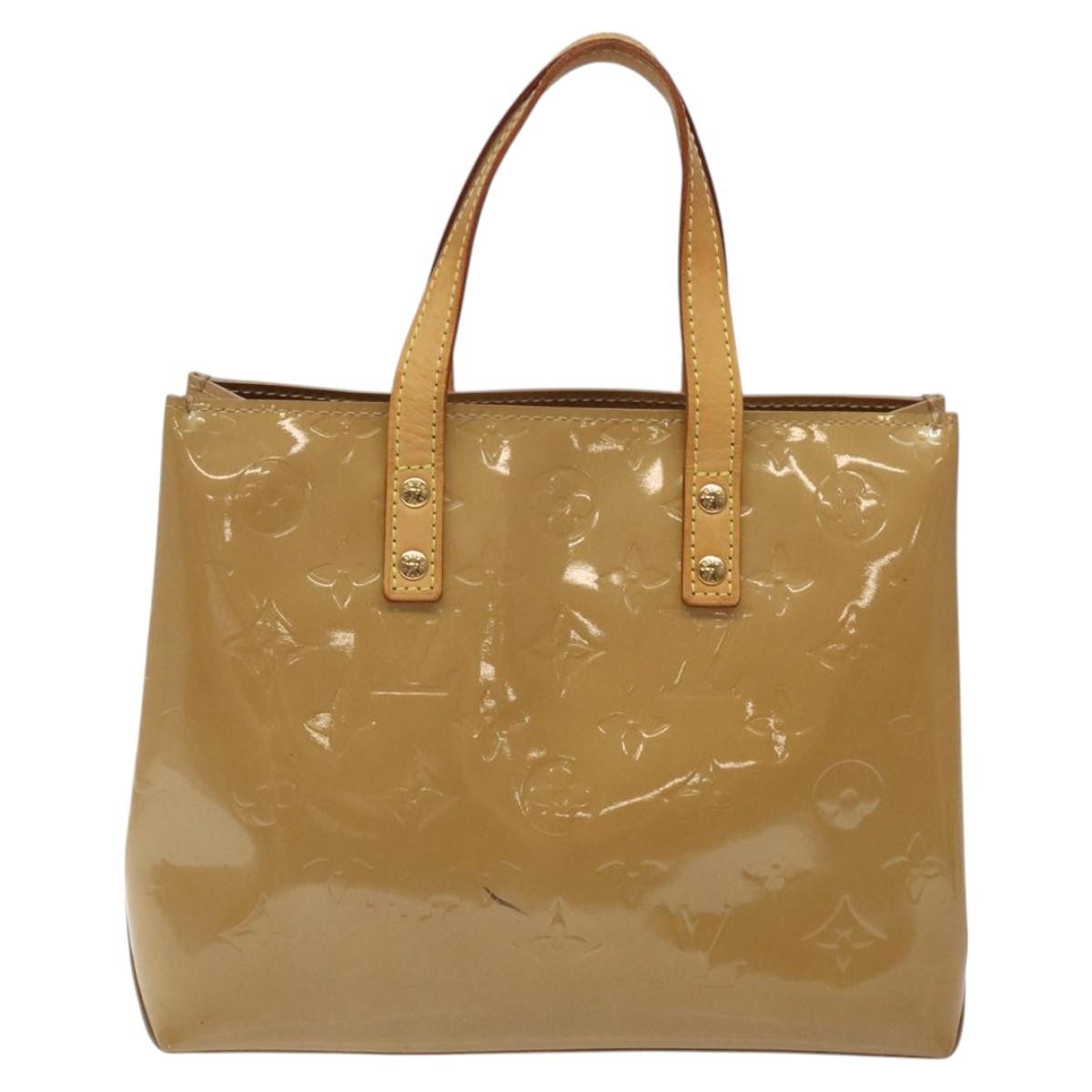 Louis Vuitton Reade Handbag Monogram Vernis, BEIGE, PATENT_LEATHER, Handbag