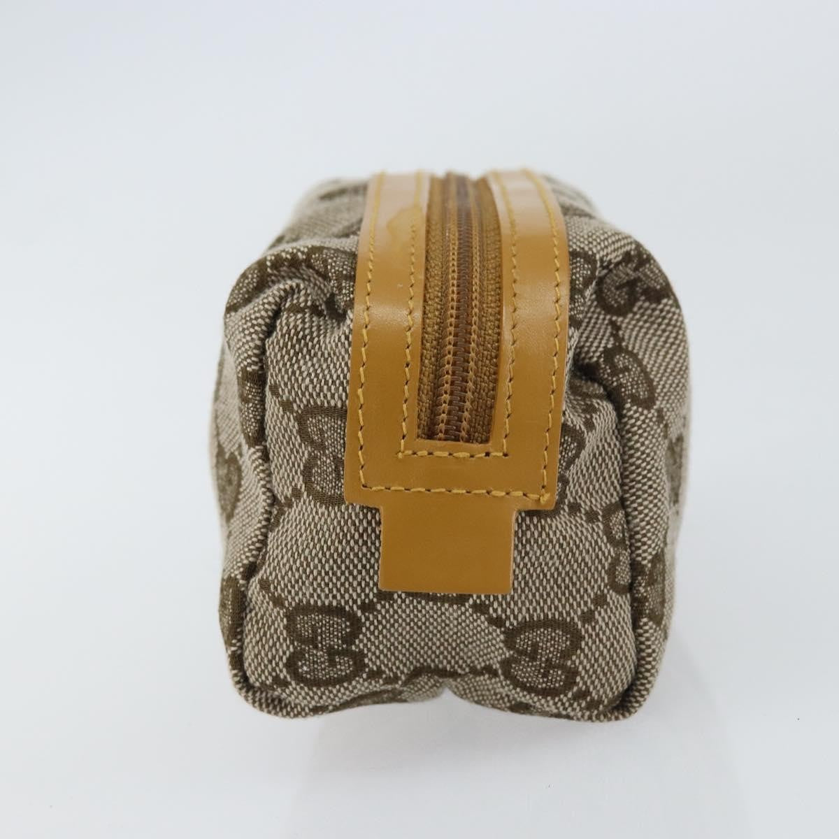 Gucci Vintage Toiletry Pouch GG Canvas, BEIGE, CANVAS, Clutche & pouche