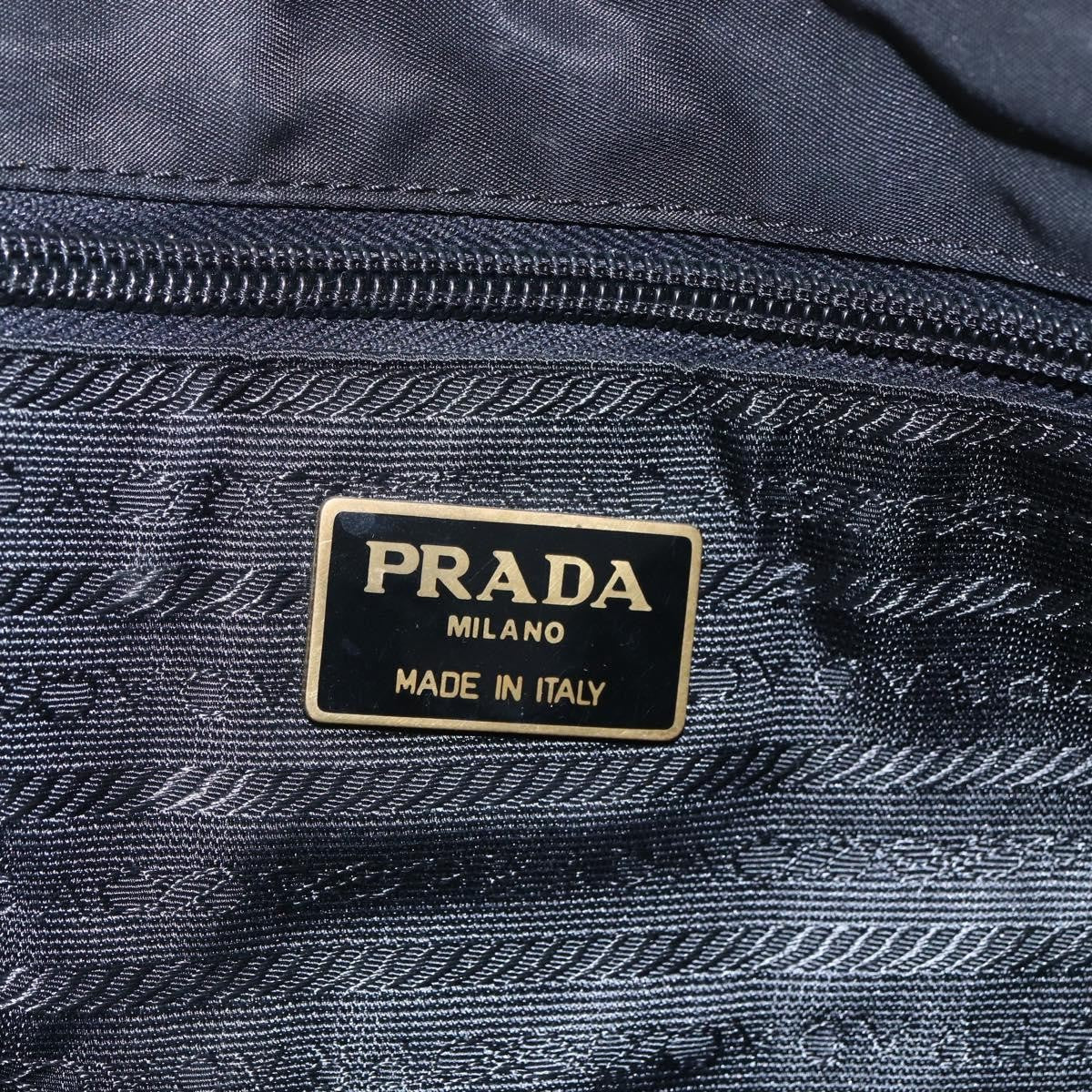Prada Vintage Tote Nylon, BLACK, NYLON, Tote bag