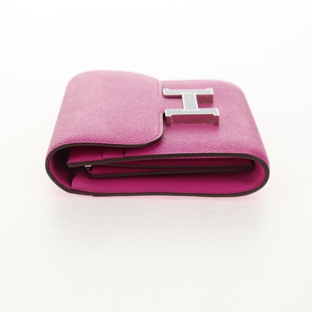 Hermes Constance Slim Wallet Epsom, PURPLE, LEATHER, Wallets