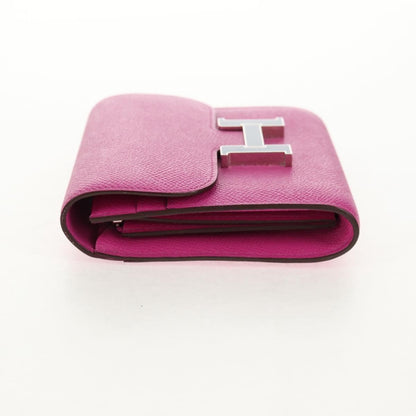 Hermes Constance Slim Wallet Epsom, PURPLE, LEATHER, Wallets