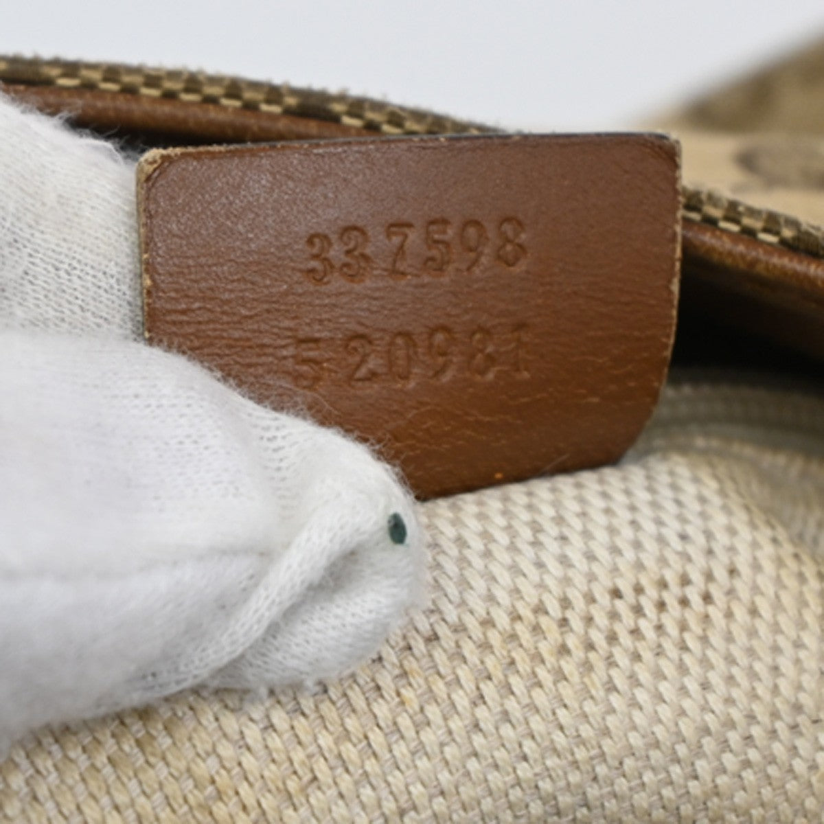 Gucci Web Loop Shoulder Bag GG Canvas, BROWN, CANVAS, Shoulder bag