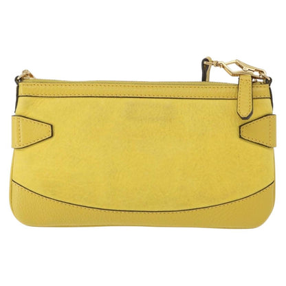 Burberry Vintage Shoulder Bag Leather, YELLOW, LEATHER, Shoulder bag