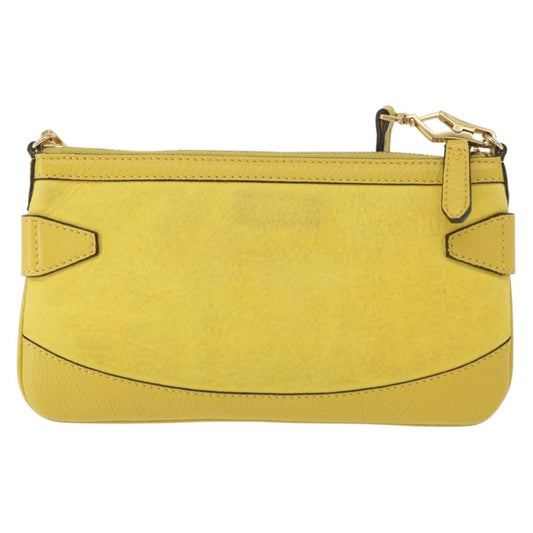 Burberry Vintage Shoulder Bag Leather, YELLOW, LEATHER, Shoulder bag