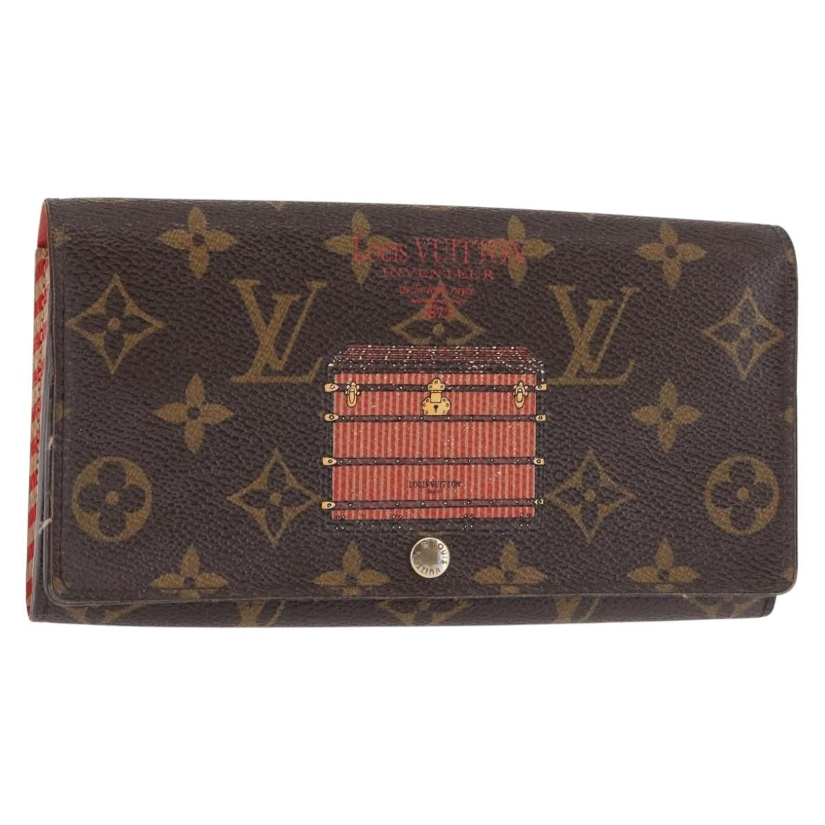 Louis Vuitton Vintage Sarah Wallet Monogram Canvas, BROWN, CANVAS, Wallets