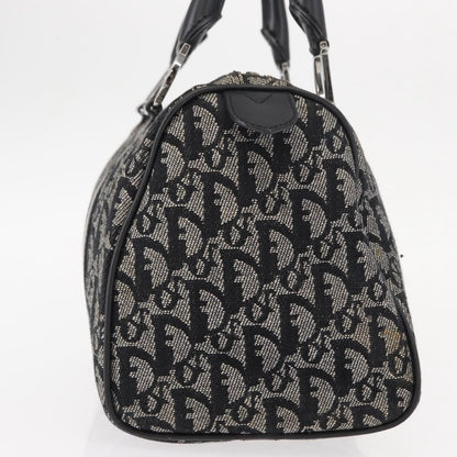 Christian Dior Vintage Trotter Boston Bag Diorissimo Canvas, BLACK, CANVAS, Travel bag