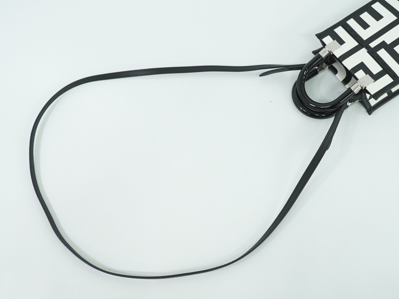 Fendi Sunshine Shopper Tote Leather, WHITE, LEATHER, Tote bag