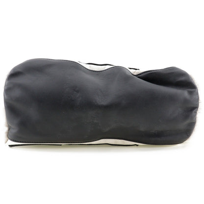 Balenciaga Cabas Tote Canvas and Leather, WHITE, CANVAS, Tote bag