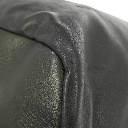 Prada Vintage Handbag Leather, BLACK, LEATHER, Handbag