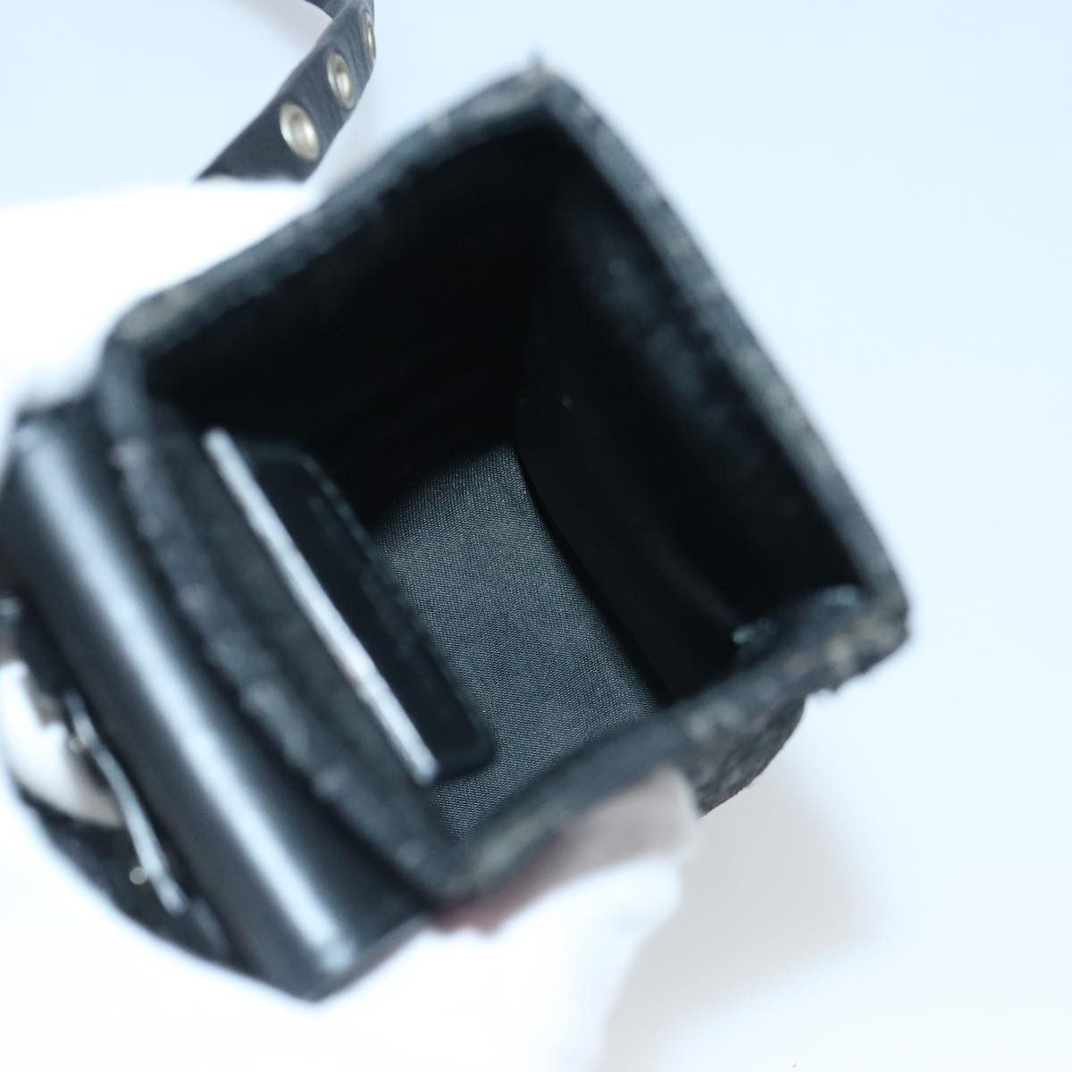 Christian Dior Vintage Trotter Pouch Diorissimo Canvas, BLACK, CANVAS, Clutche & pouche