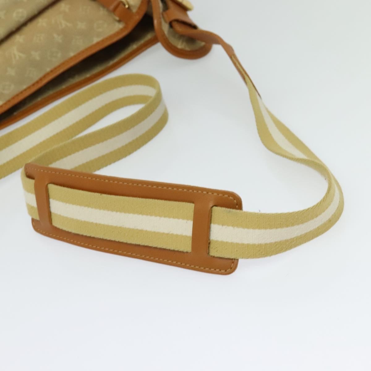 Louis Vuitton Mary Kate Messenger Bag Mini Lin, BEIGE, CANVAS, Shoulder bag