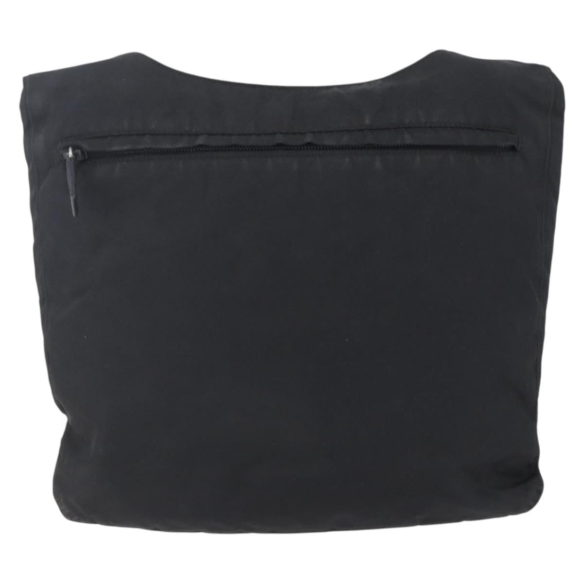 Prada Zip Messenger Quilted Tessuto, BLACK, NYLON, Shoulder bag