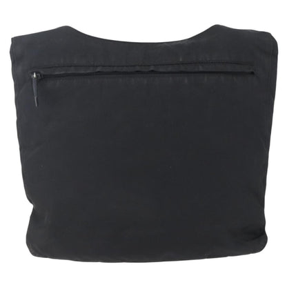 Prada Zip Messenger Quilted Tessuto, BLACK, NYLON, Shoulder bag