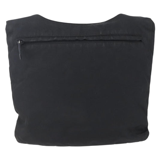 Prada Zip Messenger Quilted Tessuto, BLACK, NYLON, Shoulder bag