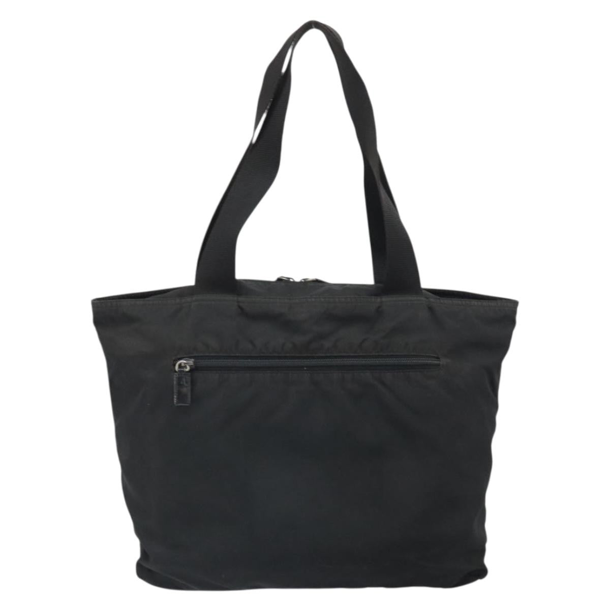 Prada Vintage Zip Tote Tessuto, BLACK, NYLON, Tote bag