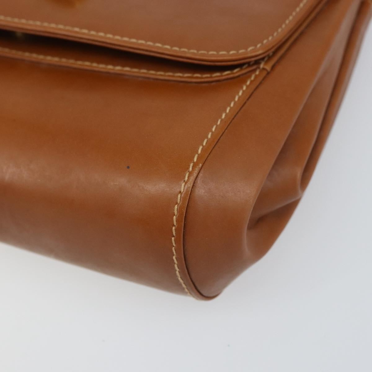 Gucci Vintage Shoulder Bag Leather, BROWN, LEATHER, Shoulder bag