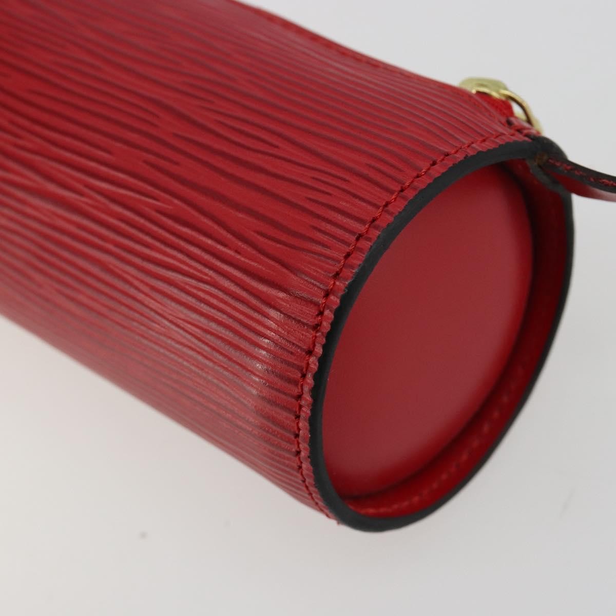 Louis Vuitton Soufflot Pochette Epi Leather, Red, Leather, Clutch