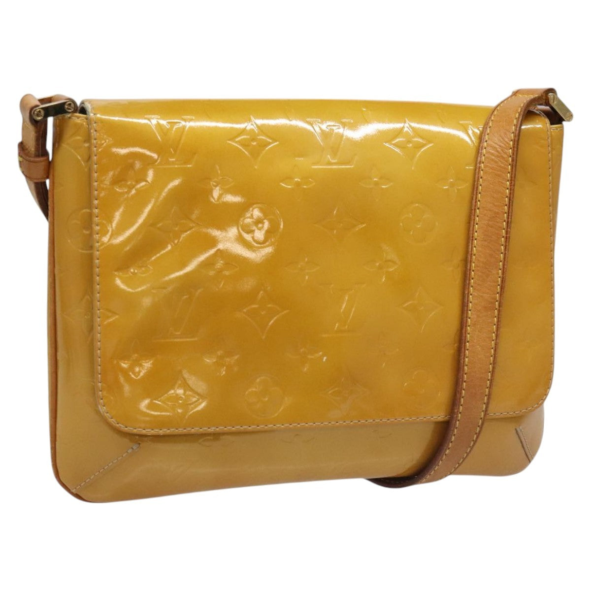 Louis Vuitton Thompson Street Handbag Monogram Vernis, BEIGE, PATENT_LEATHER, Handbag