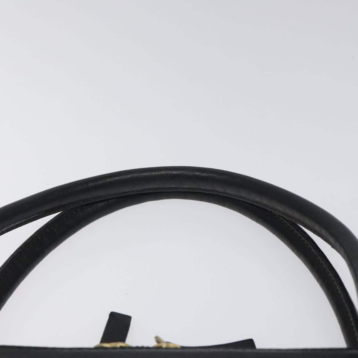 Burberry Vintage Handbag Leather, BLACK, LEATHER, Handbag