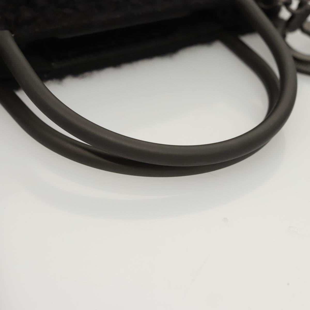 Salvatore Ferragamo Gancini handbag Wool, BLACK, WOOL, Handbag