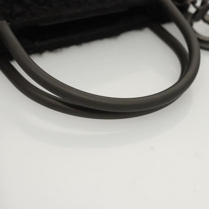 Salvatore Ferragamo Gancini handbag Wool, BLACK, WOOL, Handbag