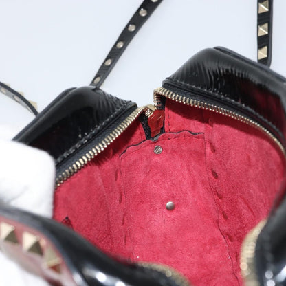 Valentino Garavani Rockstud Chain Camera Crossbody Bag Patent leather, RED, PATENT_LEATHER, Clutche & pouche