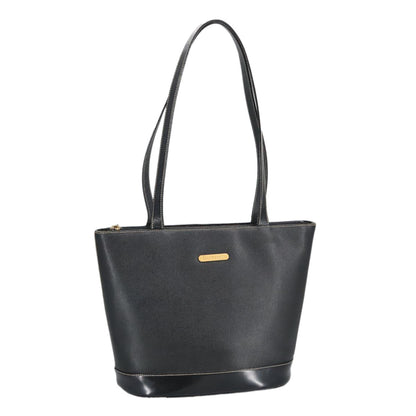 Burberry Handle Tote Leather, BLACK, LEATHER, Tote bag