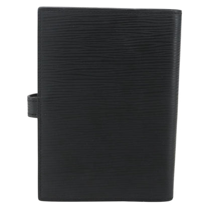 Louis Vuitton Agenda Cover Epi Leather, BLACK, LEATHER, Wallets