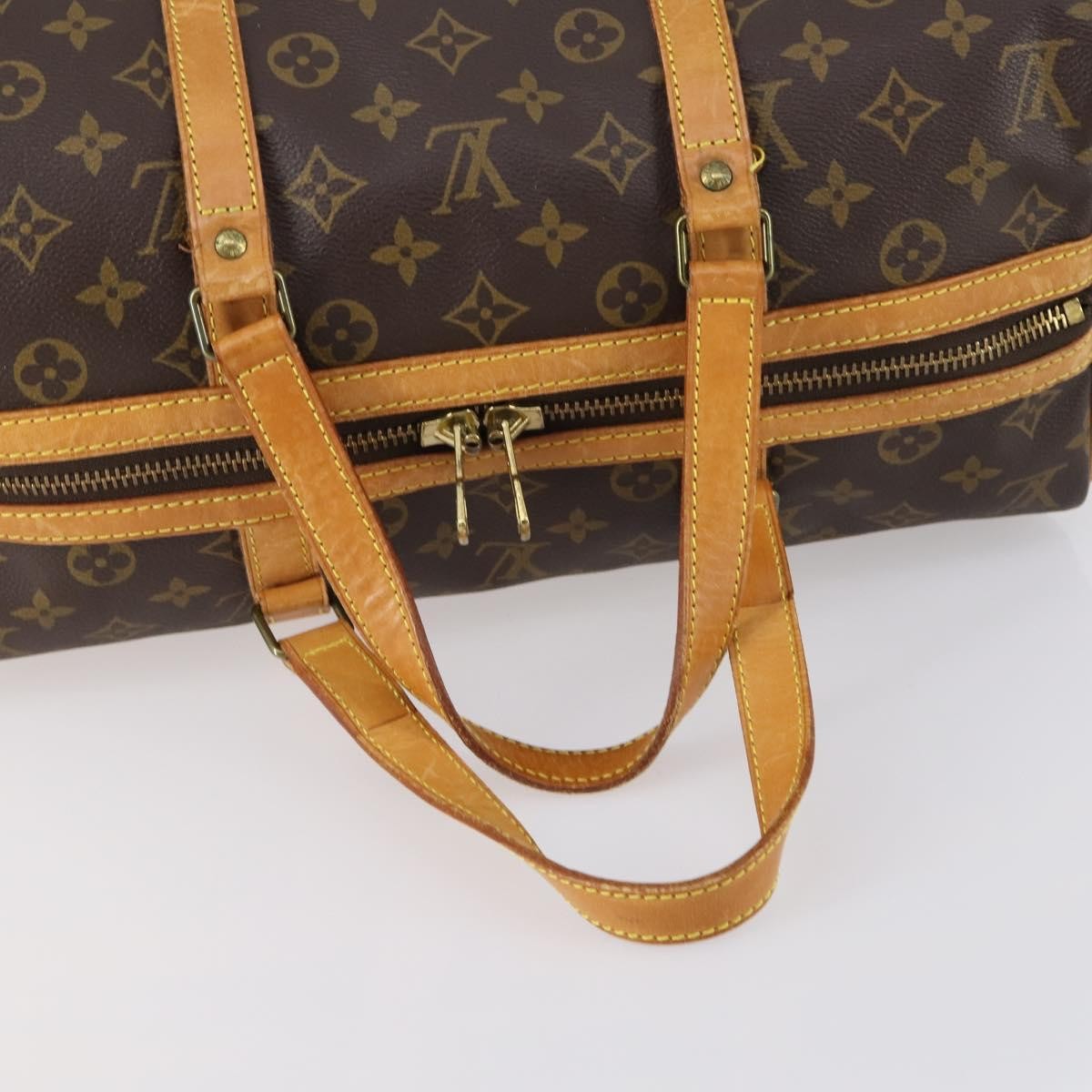 Louis Vuitton Sac Souple Handbag Monogram Canvas, BROWN, CANVAS, Travel bag