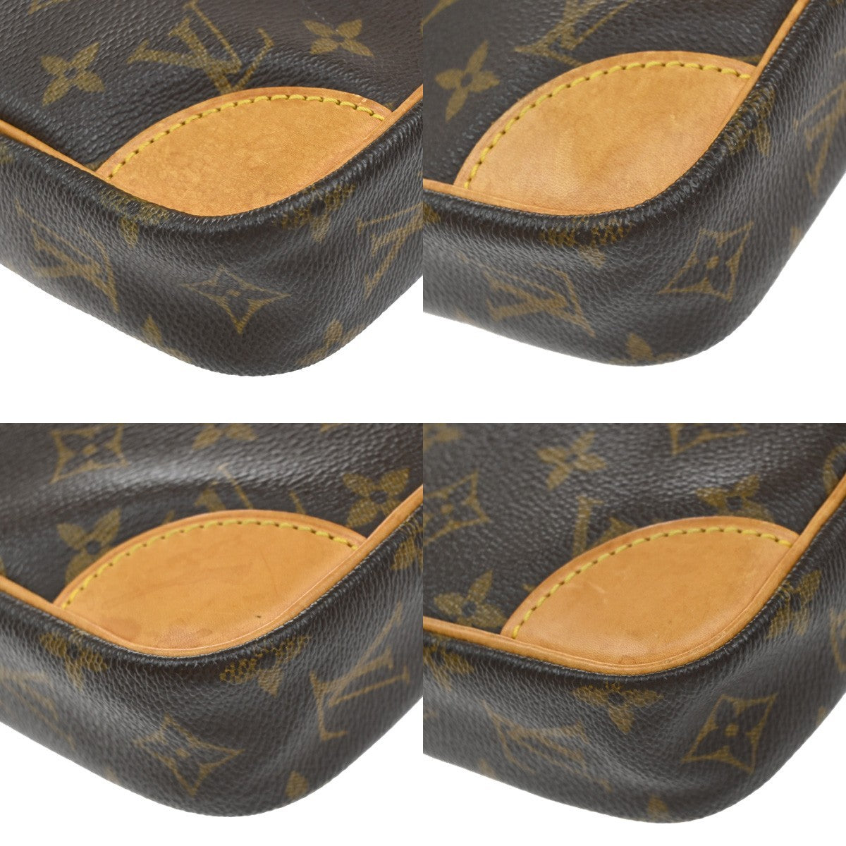 Louis Vuitton Danube Handbag Monogram Canvas, BROWN, CANVAS, Shoulder bag