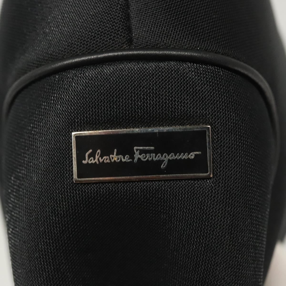 Salvatore Ferragamo Vintage Shoulder Bag Nylon, BLACK, NYLON, Shoulder bag