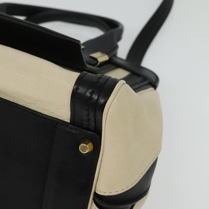 Chloe Alice Satchel Leather, WHITE, LEATHER, Handbag