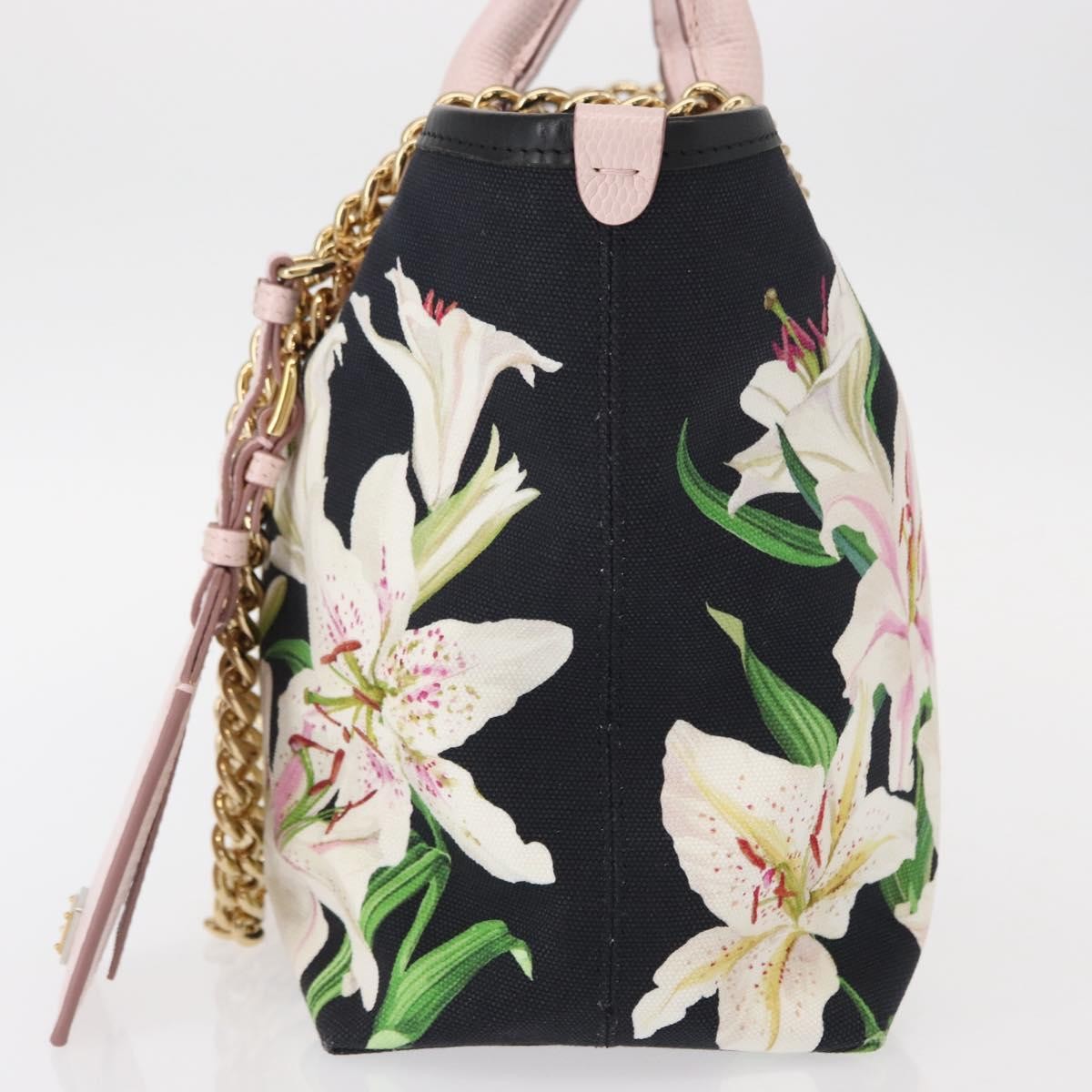 Dolce & Gabbana Capri Tote Printed Canvas with Lizard Embossed Leather, MULTICOLOUR, CANVAS, Tote bag