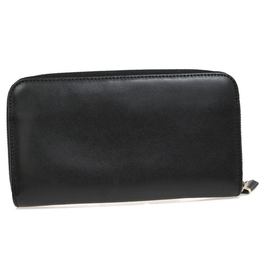 Fendi By The Way Zip Around Wallet Leather, BLACK, LEATHER, Wallets