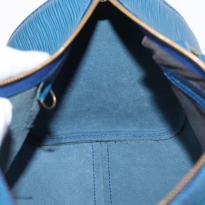 Louis Vuitton Speedy Handbag Epi Leather, BLUE, LEATHER, Handbag