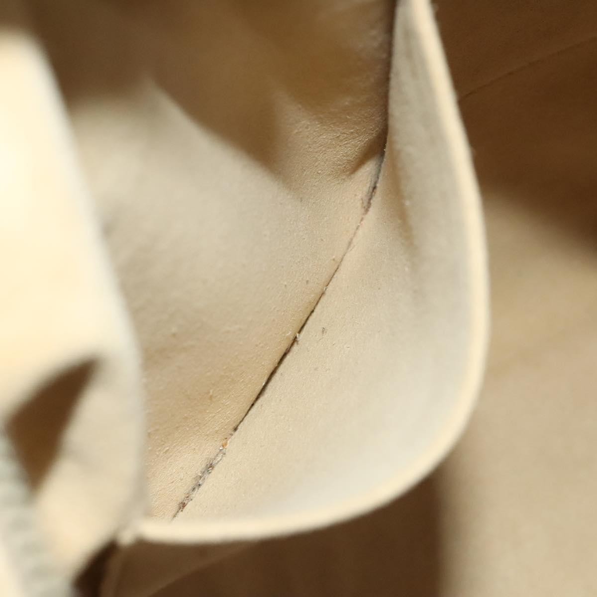 Louis Vuitton Evora Handbag Damier, WHITE, CANVAS, Handbag