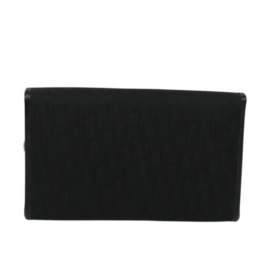 Christian Dior Vintage Trotter Crossbody Bag Canvas, BLACK, CANVAS, Shoulder bag